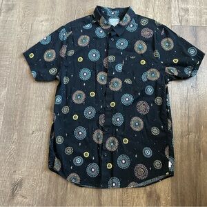 RVCA short sleeve Fireworks Shirt sz Large